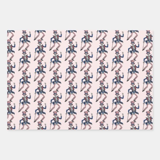 Funny Dancing Skeleton Geschenkpapier Set (Vorderseite 2)