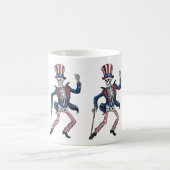 Funny Dancing Skeleton Kaffeetasse (Mittel)