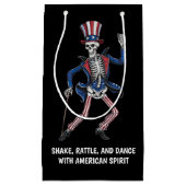 Funny Dancing Skeleton Kleine Geschenktüte (Vorderseite)