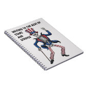 Funny Dancing Skeleton Notizblock (Rechte Seite)