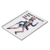 Funny Dancing Skeleton Notizblock (Linke Seite)