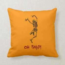 Funny Dancing Skeleton Oh Snap Kissen