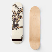 Funny Dancing Skeleton Skateboard (Vorderseite)