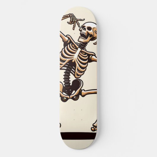 Funny Dancing Skeleton Skateboard (Vorderseite)