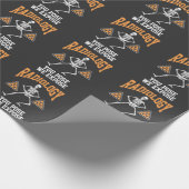 Funny Dancing Skeleton Xray Radiology Spaß Geschenkpapier (Ecke)