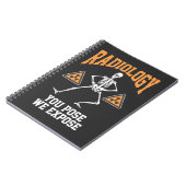 Funny Dancing Skeleton Xray Radiology Spaß Notizblock (Linke Seite)