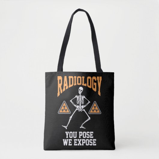 Funny Dancing Skeleton Xray Radiology Spaß Tasche (Vorderseite)