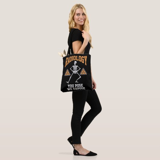Funny Dancing Skeleton Xray Radiology Spaß Tasche (Am Model)