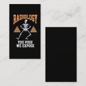 Funny Dancing Skeleton Xray Radiology Spaß Visitenkarte (Vorne/Hinten)