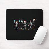 Funny Dancing Skeletons Nicu Er Nurse Registered N Mousepad (Mit Mouse)