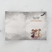 Funny Dancing Skeletts Halloween Karte (Innenseite)