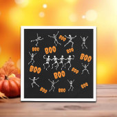 Funny Dancing Skeletts Halloween Serviette