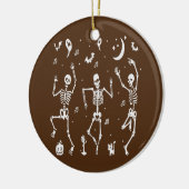 Funny Dancing Skeletts Knochen Kostüme Extravagant Keramik Ornament (Links)