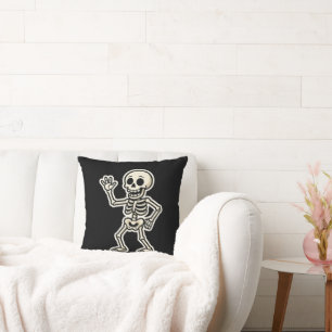 Funny Dancing Skelettsticker - Niedliches Hallowee Kissen