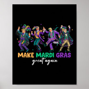 Funny Dancing Trump macht Mardi Gras wieder großar Poster
