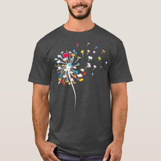 Funny Dandelion Books Geschenk zum Lesen von Fraue T-Shirt