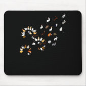 Funny Dandelion Bunny Flower Mousepad (Vorne)