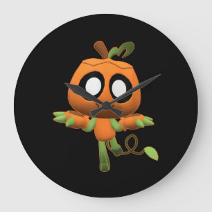 Funny Dandy's Halloween-Gamer-Welt Gruseliger Gour Große Wanduhr