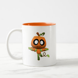 Funny Dandy's Halloween-Gamer-Welt Gruseliger Gour Zweifarbige Tasse