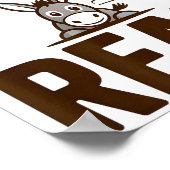 Funny Danger From The Rear, Humor Women Attitude  Poster (Ecke)