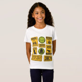 Funny Danger Zone Signs I Kids Adventure Shirt (Vorne ganz)