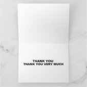 FUNNY DANK GREETING CARD DER 1950er Dankeskarte (Innenseite)