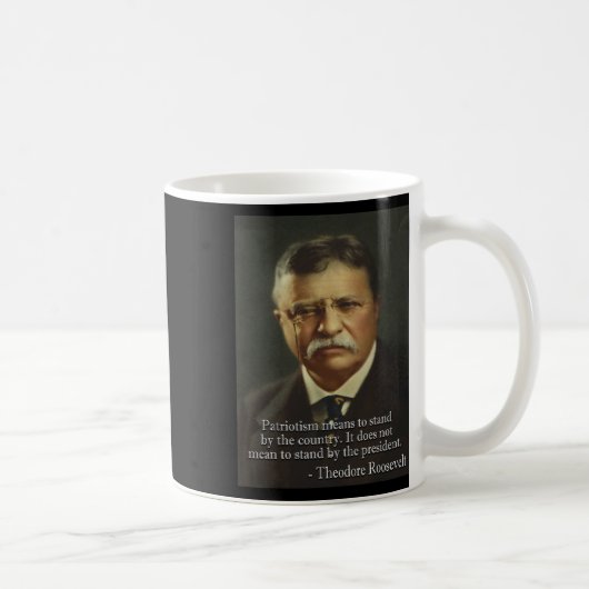Funny dank Meme Designs Theodore ' Roosevelt Meme Kaffeetasse (Rechts)