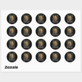 Funny dank Meme Designs Theodore ' Roosevelt Meme Runder Aufkleber (Blatt)