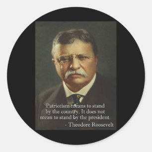 Funny dank Meme Designs Theodore ' Roosevelt Meme Runder Aufkleber