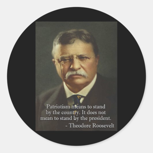 Funny dank Meme Designs Theodore ' Roosevelt Meme Runder Aufkleber (Vorderseite)