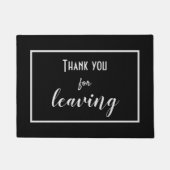 Funny "Danke, dass du Verlassen hast" Introvertier Fußmatte (Vorderseite)