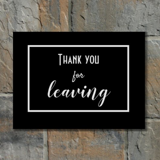 Funny "Danke, dass du Verlassen hast" Introvertier Fußmatte