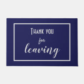 Funny "Danke, dass du Verlassen hast" Introvertier Fußmatte (Vorderseite)