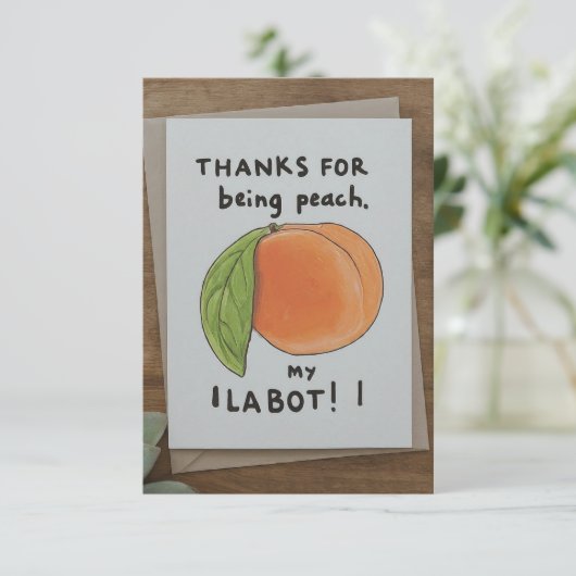 Funny Danke Karte (Stehend Vorderseite)