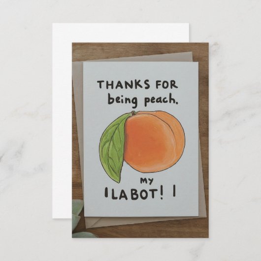 Funny Danke Karte (Vorne/Hinten)