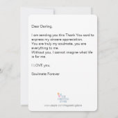 Funny Dankeschön Karten, Liebe Herz & Rote Sexy Li Dankeskarte (Rückseite)