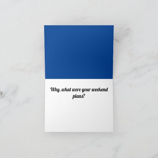 Funny Dark Fairy Tale Little Red Riding Hood Karte (Innenseite)