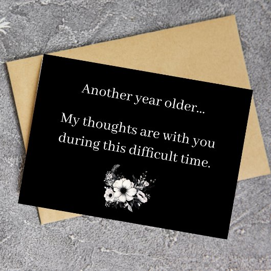 Funny Dark Humor Getting Older Birthday Card Karte