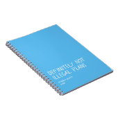 Funny Dark Humor Notebook, Sarcastic Journal,  Notizblock (Rechte Seite)
