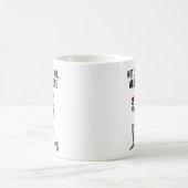 Funny Dark Humor Skeleton with Rose Mug Verwandlungstasse (Mittel)