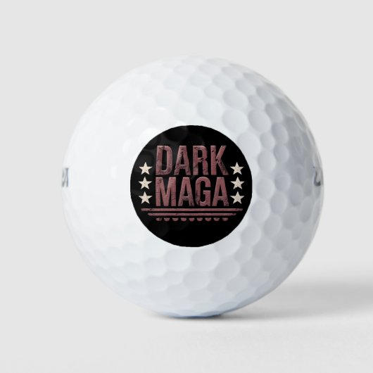Funny DARK MAGA 2024 Golfball (Vorderseite)
