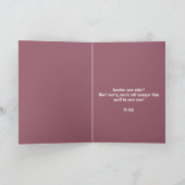 Funny Dark Pink Gorilla Geburtstag Karte (Innenseite)