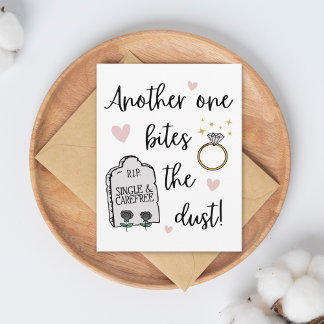 Funny Dark Spaß Glückwunsch auf Ihrer Verlobung Karte