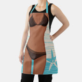 Funny Dark Tan Bikini GIrl Schürze (InSitu)