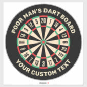 Funny Dart Board Aufkleber (Blatt)
