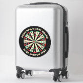 Funny Dart Board Aufkleber (Koffer)