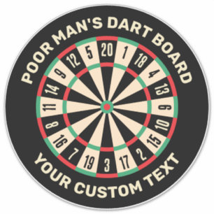 Funny Dart Board Aufkleber