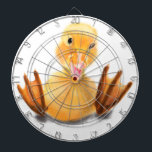 Funny Dart Board mit Happy Yellow Duck - Lächeln Dartscheibe<br><div class="desc">Funny Dartboards mit Yellow Duck Playful Wink Happy Lächeln Cartoon Zeichnend - Wählen / Fügen Sie Ihren einzigartigen Text / Schriftart / Farbe - Make Your Special Gift - Vergrössern und verschieben oder entfernen und hinzufügen / Bild mit Anpassungs-Tool ! - Zeichn und Design von MIGNED. Sie können meine Designs...</div>