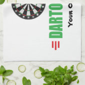 Funny Dart Game Lover Geschirrtuch (Gefaltet)