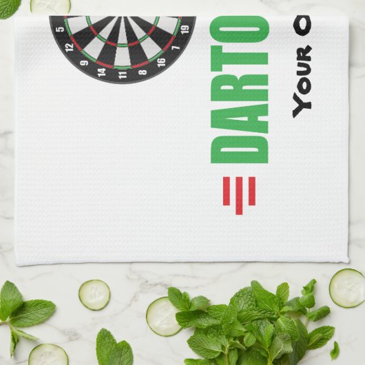 Funny Dart Game Lover Geschirrtuch (Gefaltet)